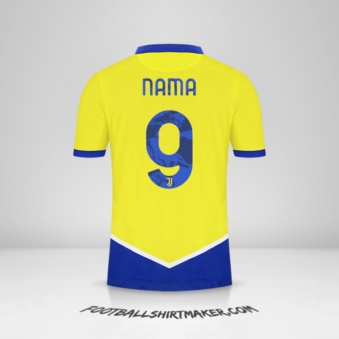 Jersey Juventus FC Cup 2021/2022 Ketiga -  nama - 9