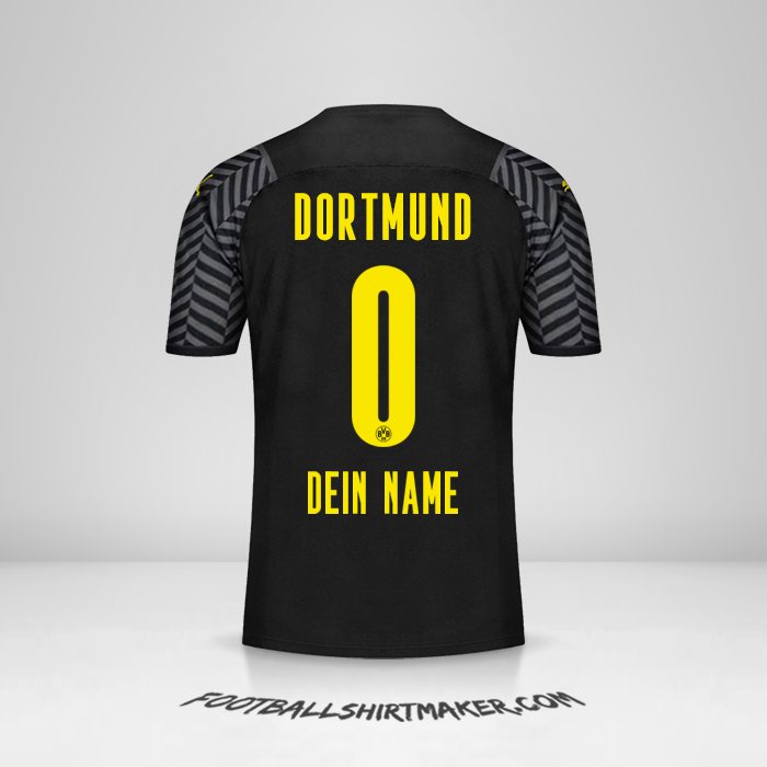 Trikot Borussia Dortmund 2021/2022 II -  dein name - 0