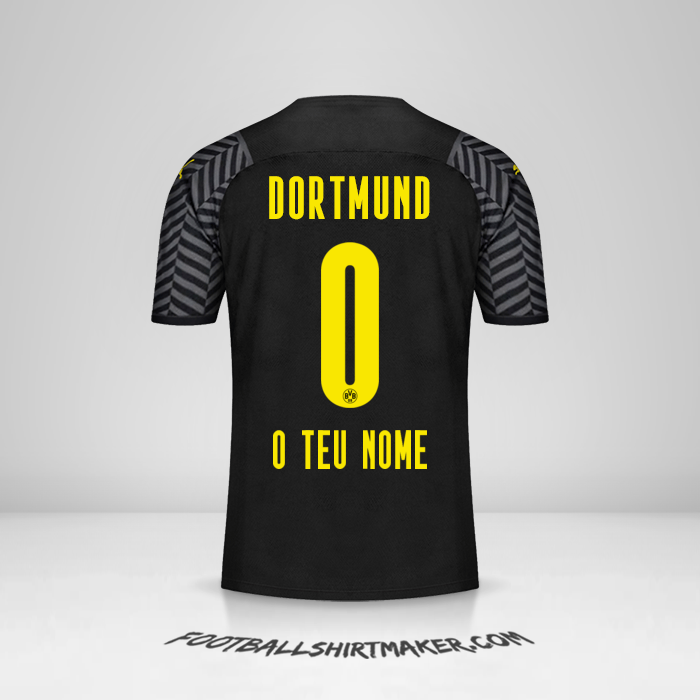 Camisola Borussia Dortmund 2021/2022 II -  o teu nome - 0