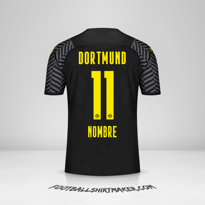 Jersey Borussia Dortmund 2021/2022 Visita -  nombre - 11