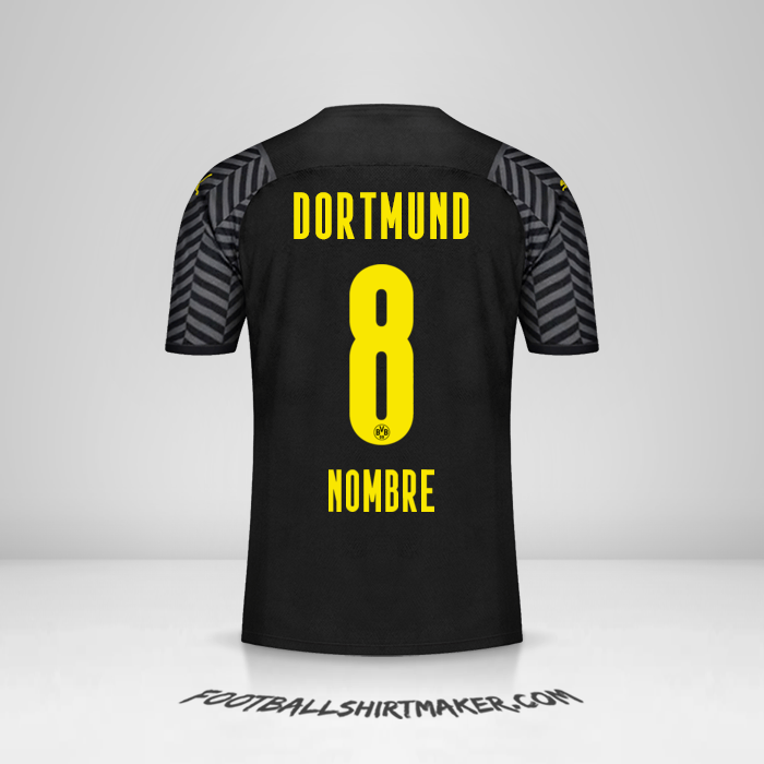 Camiseta Borussia Dortmund 2021/2022 Visita -  nombre - 8