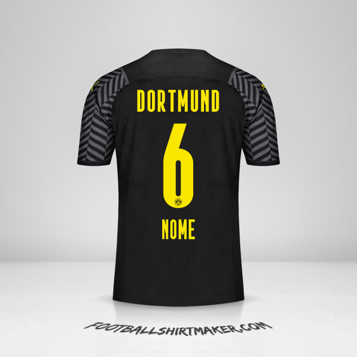 Maglia Borussia Dortmund 2021/2022 Seconda -  nome - 6
