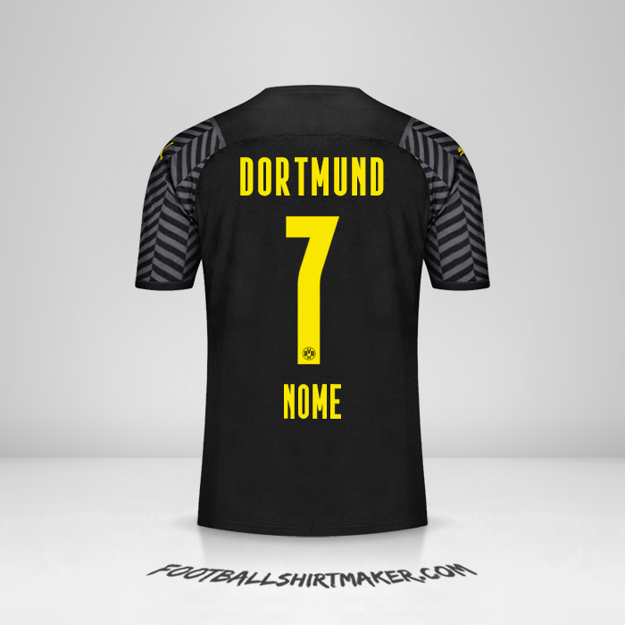 Maglia Borussia Dortmund 2021/2022 Seconda -  nome - 7