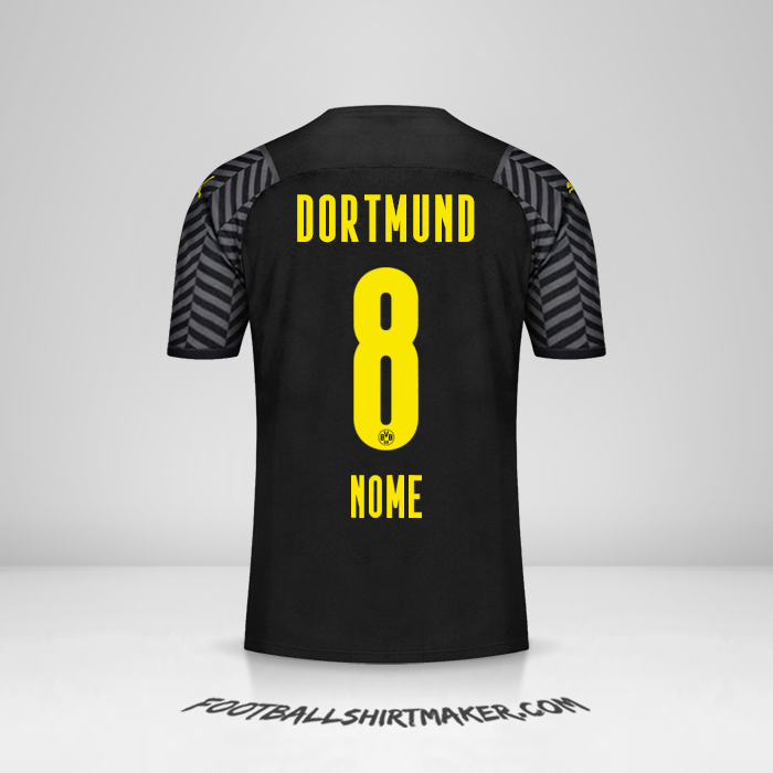 Camisa Borussia Dortmund 2021/2022 Alternativa -  nome - 8