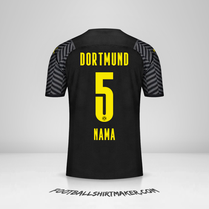 Jersey Borussia Dortmund 2021/2022 Alternatif -  nama - 5