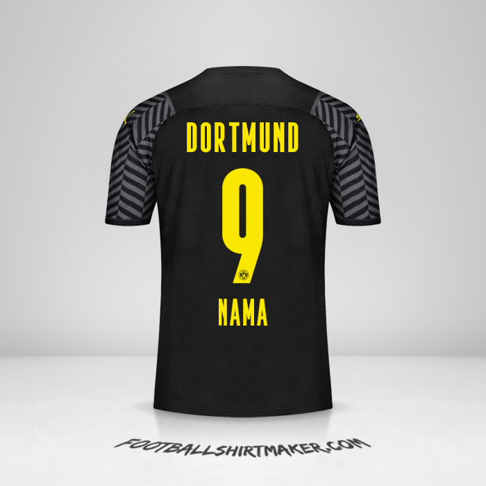 Jersey Borussia Dortmund 2021/2022 Alternatif -  nama - 9