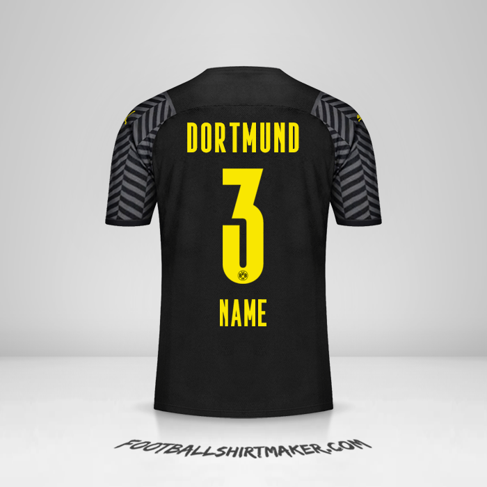 Jersey Borussia Dortmund 2021/2022 Away -  name - 3