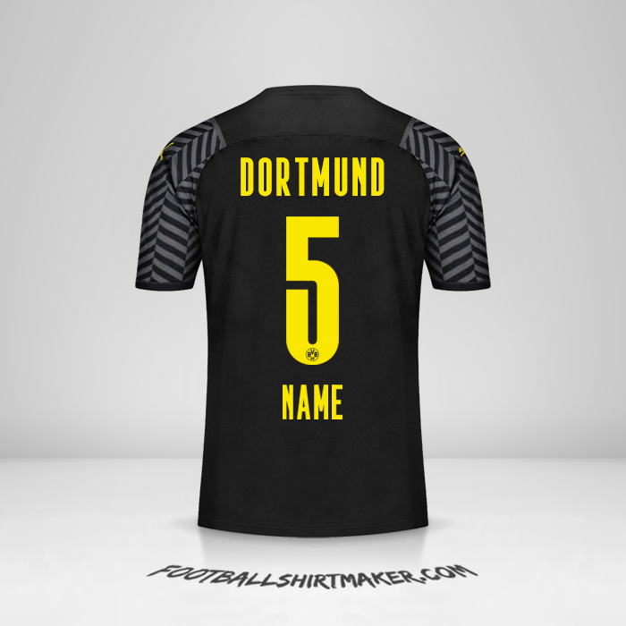Jersey Borussia Dortmund 2021/2022 Away -  name - 5