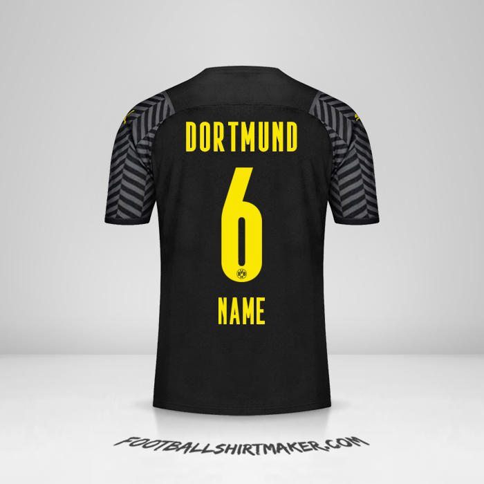 Shirt Borussia Dortmund 2021/2022 Away -  name - 6