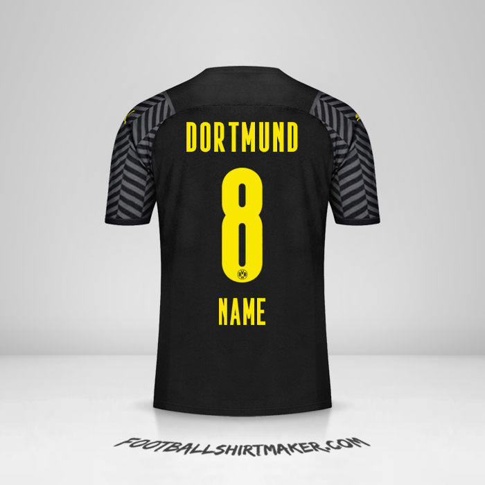 Trikot Borussia Dortmund 2021/2022 Auswärts -  name - 8