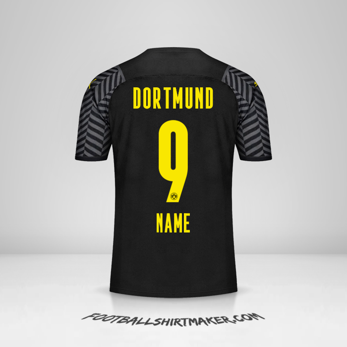Trikot Borussia Dortmund 2021/2022 Auswärts -  name - 9