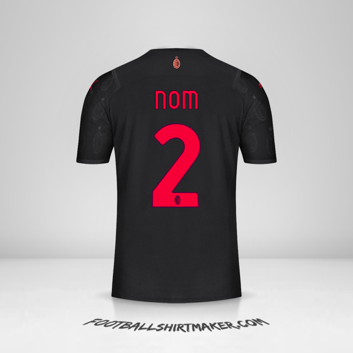 Maillot AC Milan 2021/2022 Troisième -  nom - 2