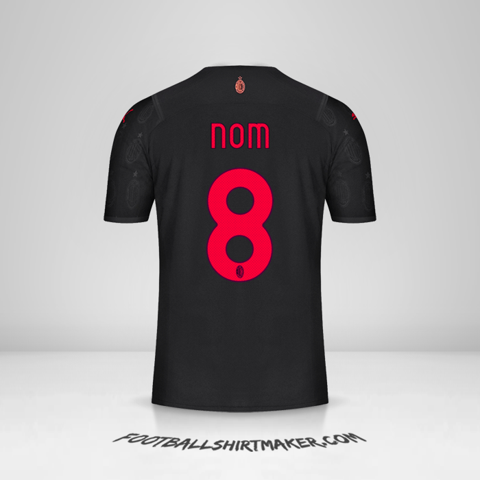 Maillot AC Milan 2021/2022 Troisième -  nom - 8