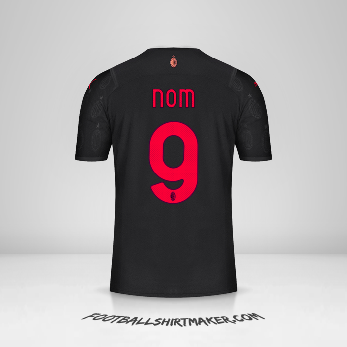 Maillot AC Milan 2021/2022 Troisième -  nom - 9