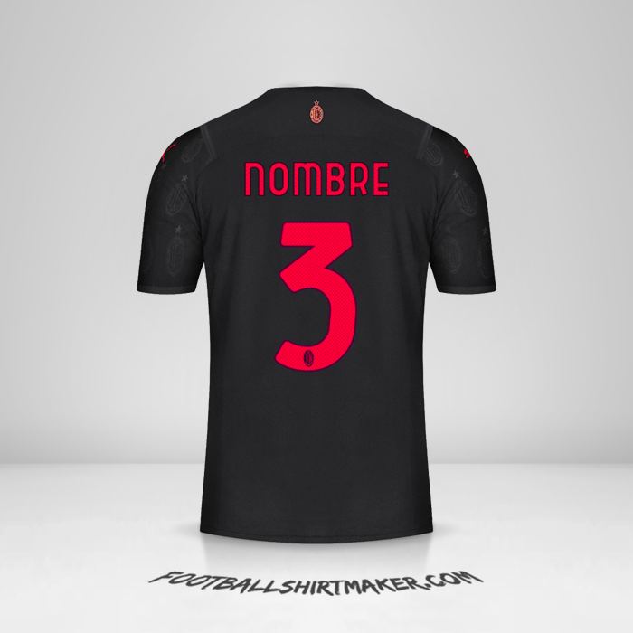 Camiseta AC Milan 2021/2022 Tercera -  nombre - 3