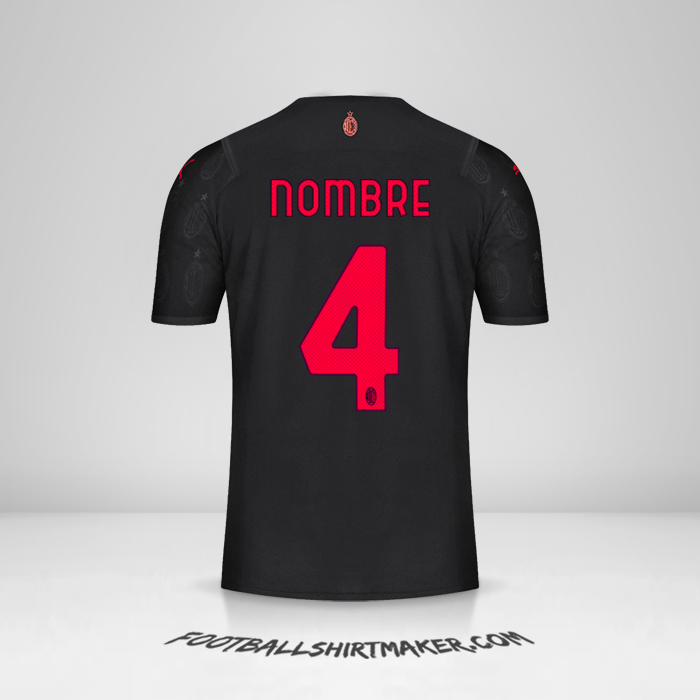 Jersey AC Milan 2021/2022 Tercera -  nombre - 4