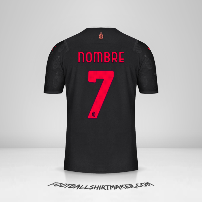 Jersey AC Milan 2021/2022 Tercera -  nombre - 7