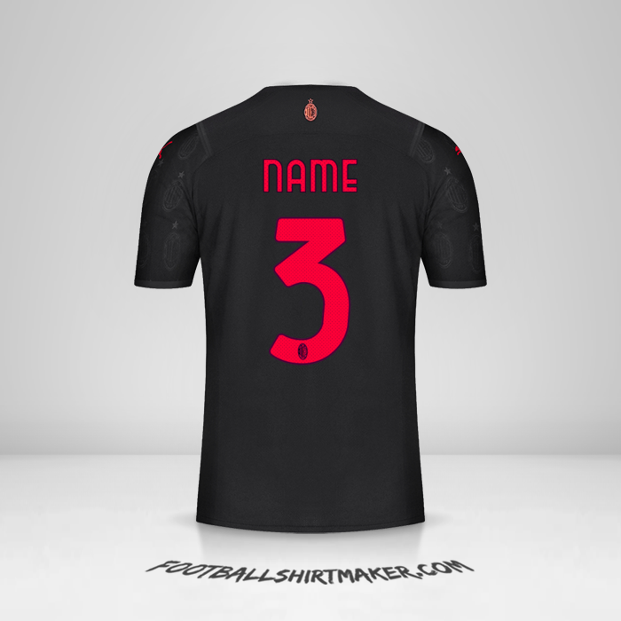 Jersey AC Milan 2021/2022 Third -  name - 3