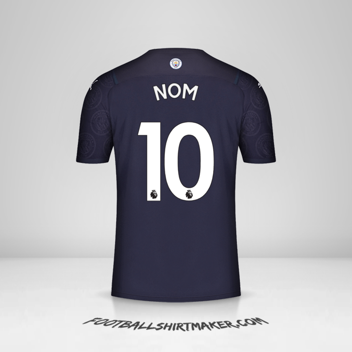 Maillot Manchester City 2021/2022 Troisième -  nom - 10