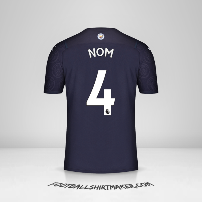 Maillot Manchester City 2021/2022 Troisième -  nom - 4