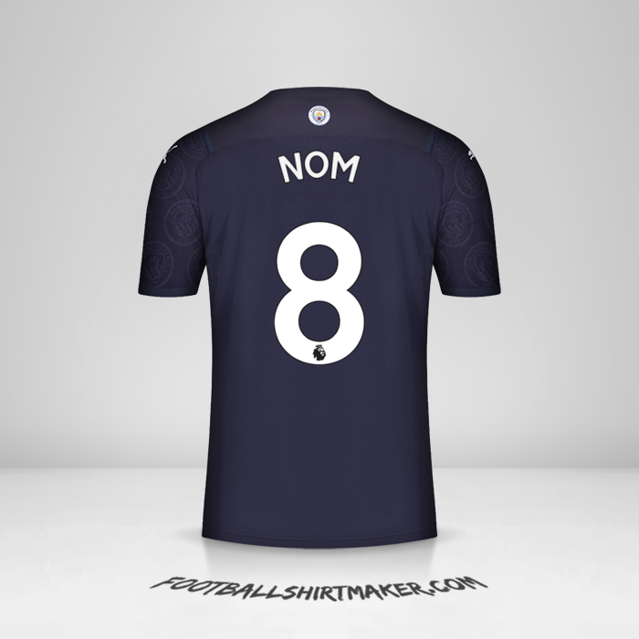 Maillot Manchester City 2021/2022 Troisième -  nom - 8