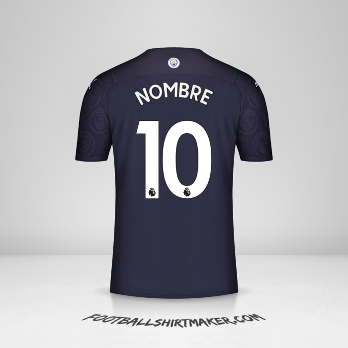 Jersey Manchester City 2021/2022 Tercera -  nombre - 10