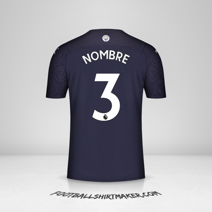 Jersey Manchester City 2021/2022 Tercera -  nombre - 3