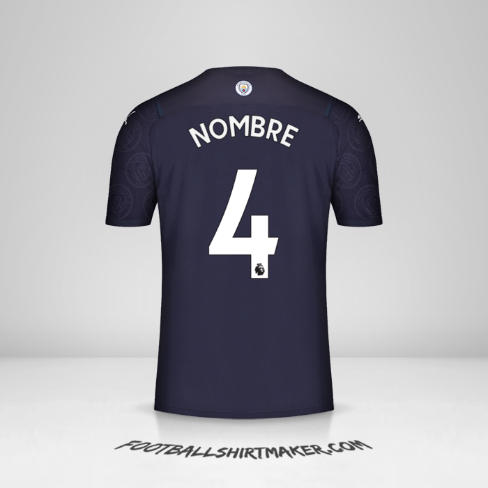 Jersey Manchester City 2021/2022 Tercera -  nombre - 4