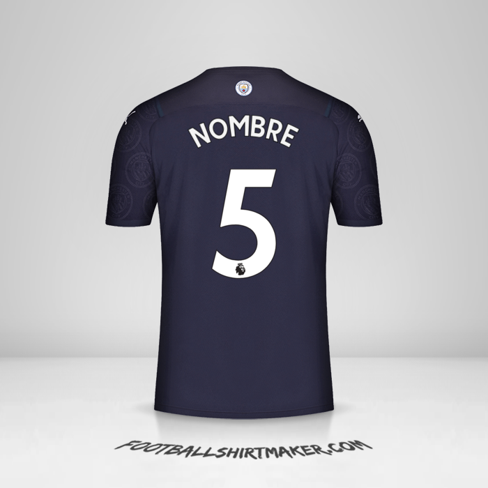Jersey Manchester City 2021/2022 Tercera -  nombre - 5