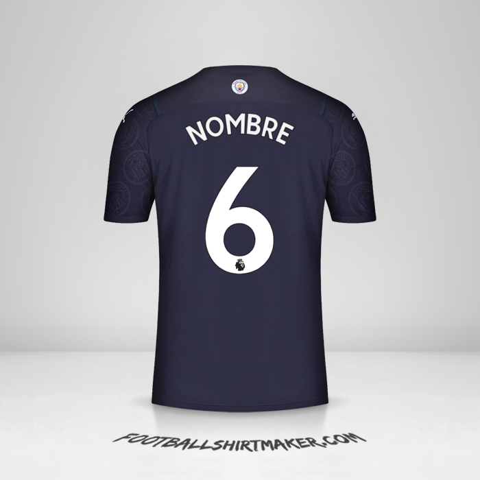 Camiseta Manchester City 2021/2022 Tercera -  nombre - 6