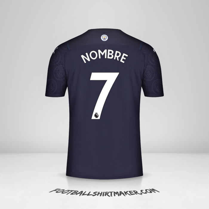 Jersey Manchester City 2021/2022 Tercera -  nombre - 7