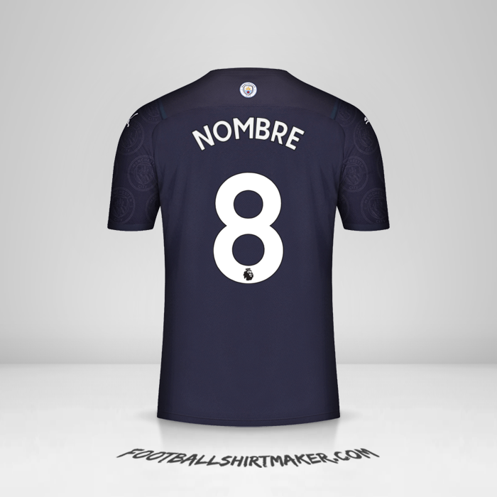 Jersey Manchester City 2021/2022 Tercera -  nombre - 8