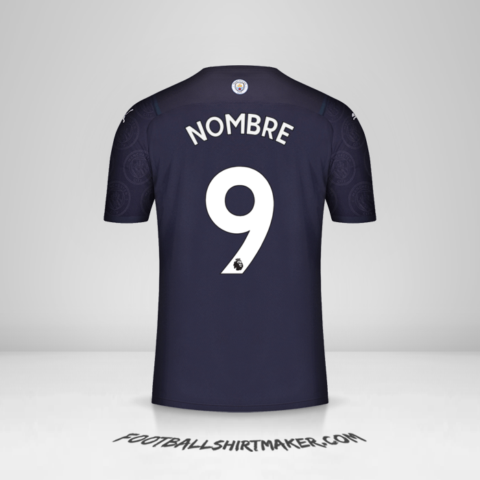 Jersey Manchester City 2021/2022 Tercera -  nombre - 9