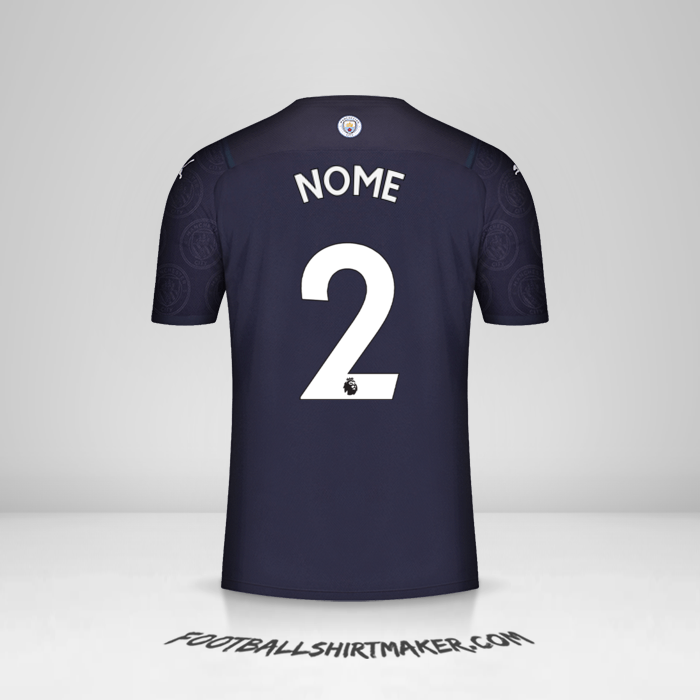 Camisola Manchester City 2021/2022 Terceira -  nome - 2