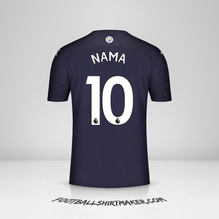 Jersey Manchester City 2021/2022 Ketiga -  nama - 10
