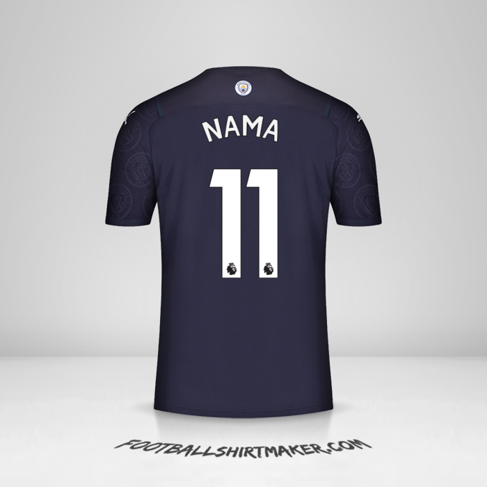 Jersey Manchester City 2021/2022 Ketiga -  nama - 11