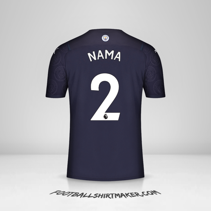 Jersey Manchester City 2021/2022 Ketiga -  nama - 2