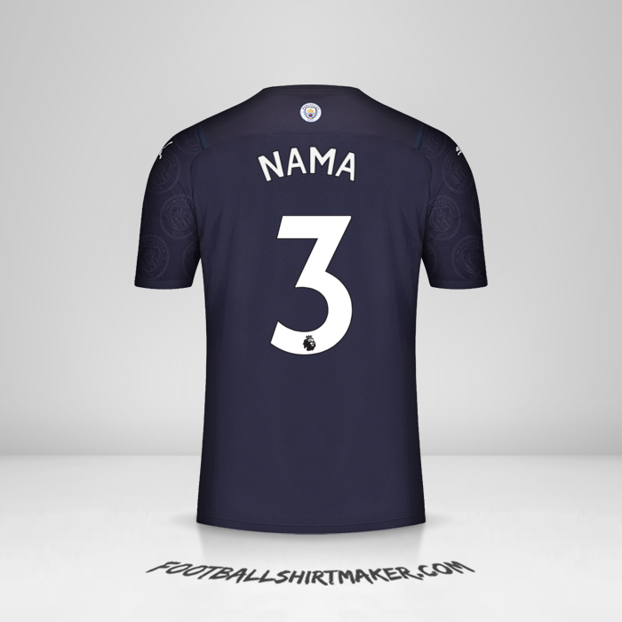 Jersey Manchester City 2021/2022 Ketiga -  nama - 3