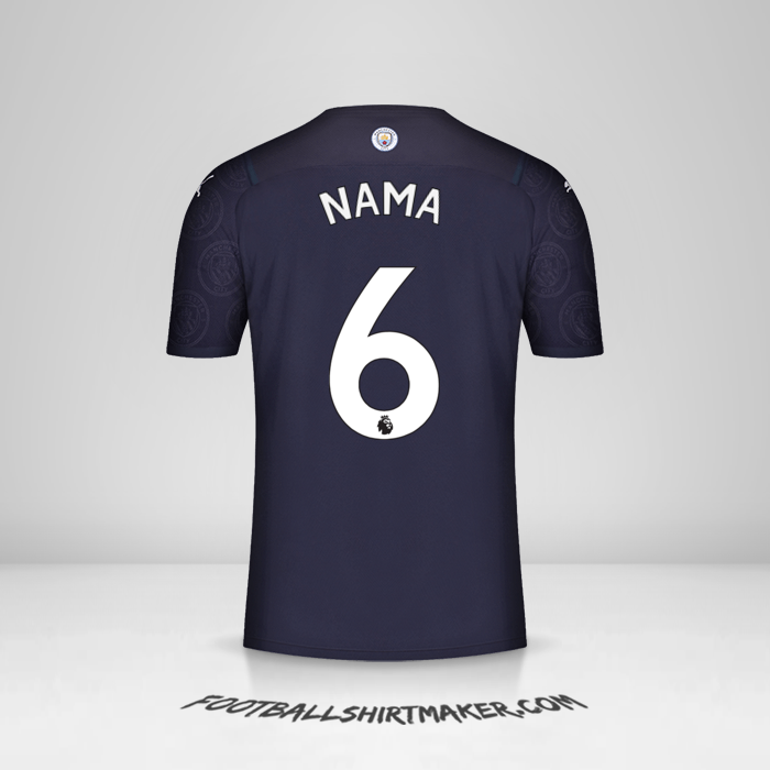 Jersey Manchester City 2021/2022 Ketiga -  nama - 6