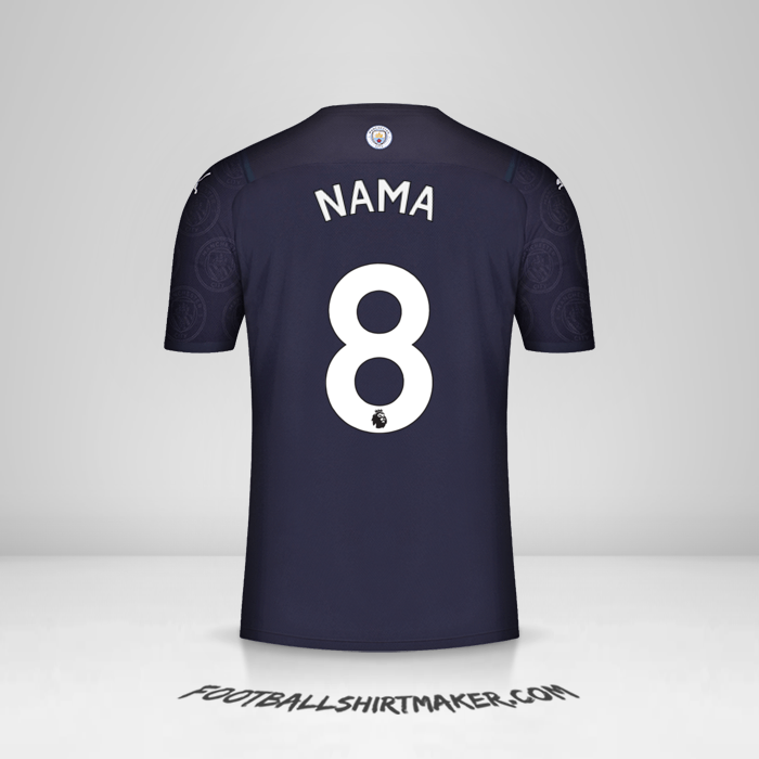 Jersey Manchester City 2021/2022 Ketiga -  nama - 8
