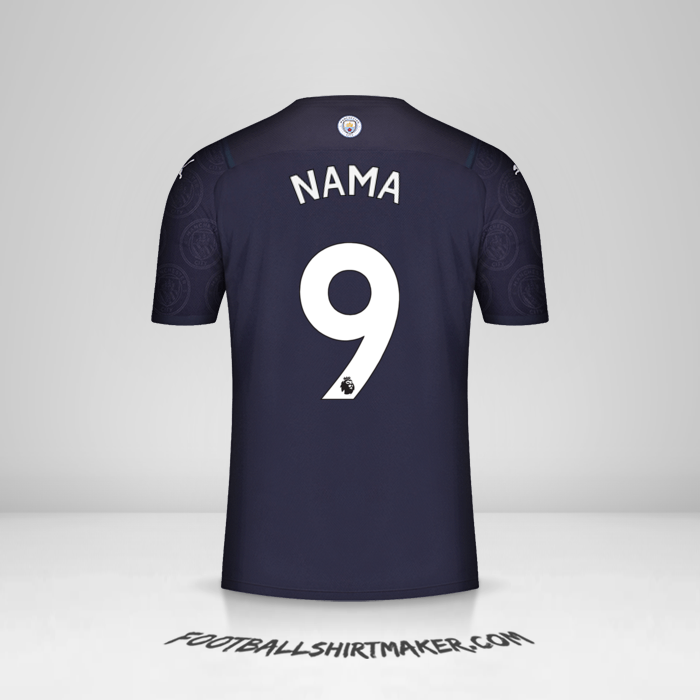 Jersey Manchester City 2021/2022 Ketiga -  nama - 9