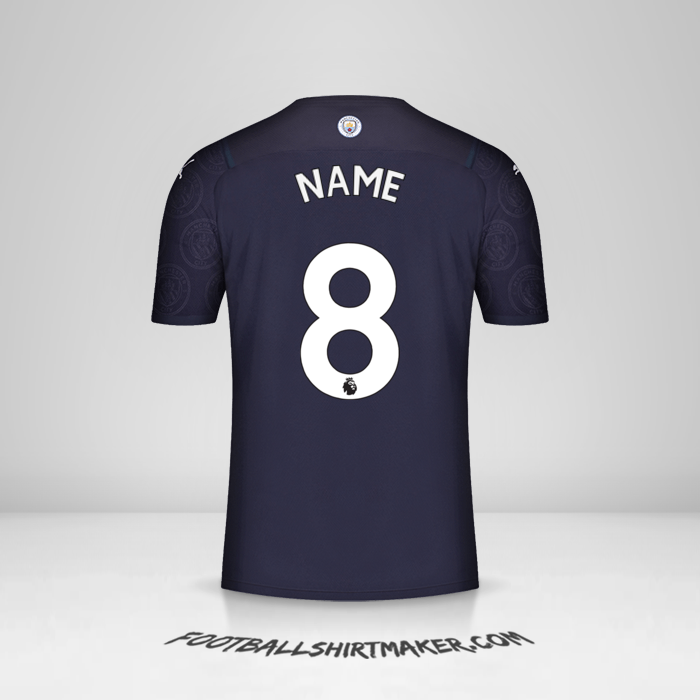 Trikot Manchester City 2021/2022 Dritte -  name - 8