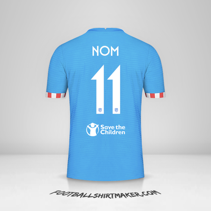 Maillot Atletico Madrid Cup 2021/2022 Troisième -  nom - 11