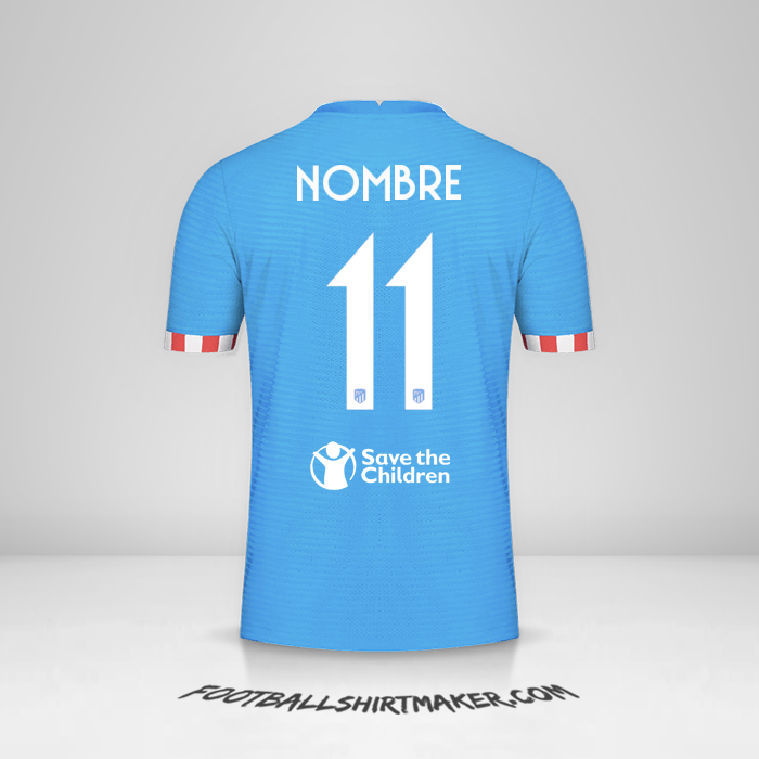 Jersey Atletico Madrid Cup 2021/2022 Tercera -  nombre - 11