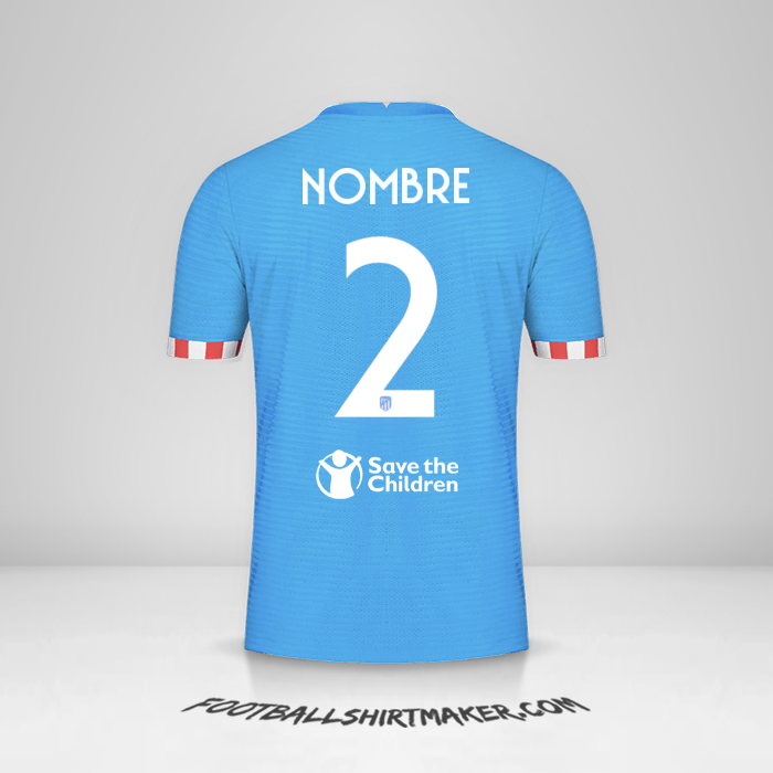 Jersey Atletico Madrid Cup 2021/2022 Tercera -  nombre - 2