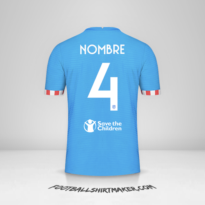 Camiseta Atletico Madrid Cup 2021/2022 Tercera -  nombre - 4