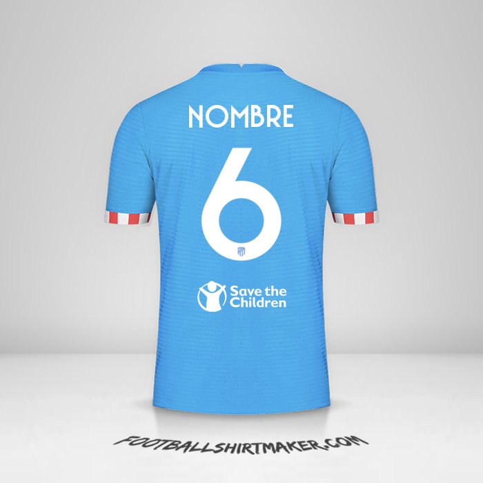 Jersey Atletico Madrid Cup 2021/2022 Tercera -  nombre - 6