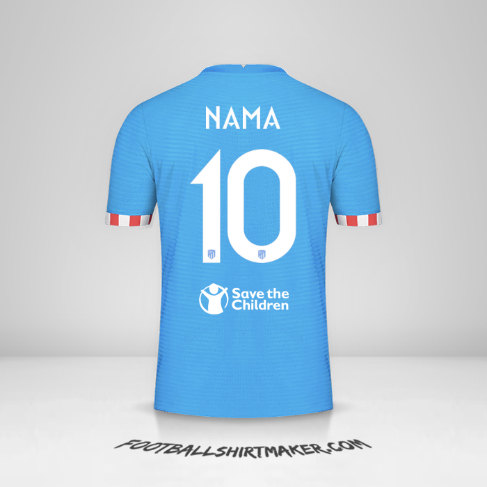 Jersey Atletico Madrid Cup 2021/2022 Ketiga -  nama - 10