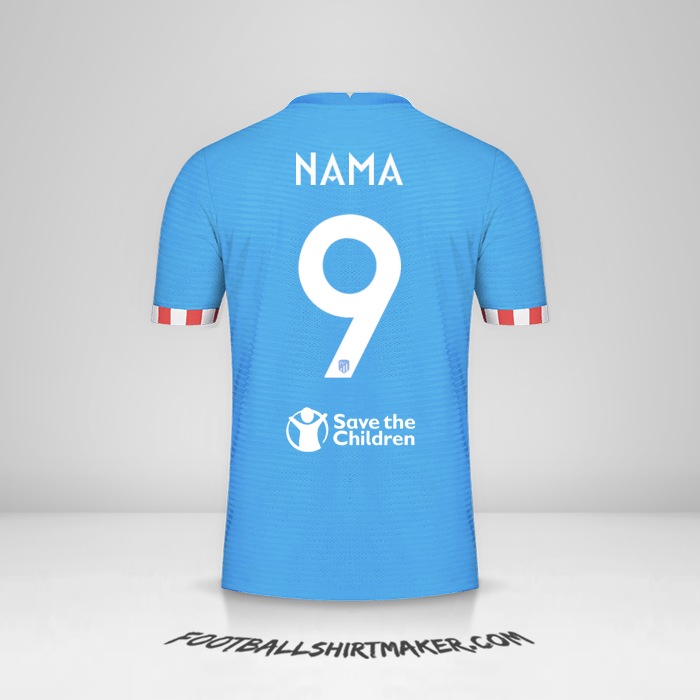 Jersey Atletico Madrid Cup 2021/2022 Ketiga -  nama - 9