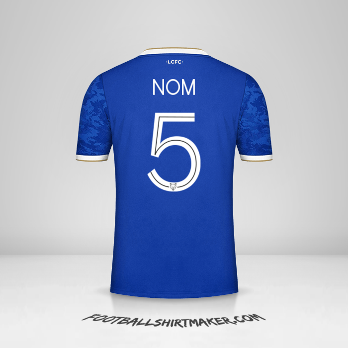 Maillot Leicester City FC Cup 2021/2022 -  nom - 5